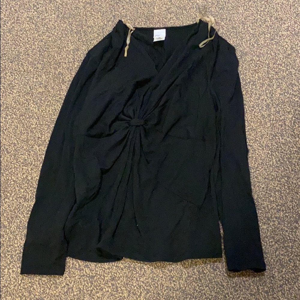 black long sleeve top